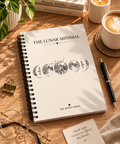 The Lunar Minimal A5 Spiral Notebook | Minimal Moon Design